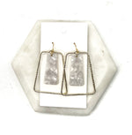 Ivory Gold Belle Chandelier Earrings