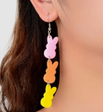 Peep Acrylic Earrings