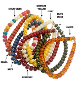 Camel Brown Beaded Necklace with Removable Pendant Option