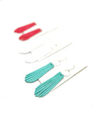 Coral Farrah Fringe Earrings