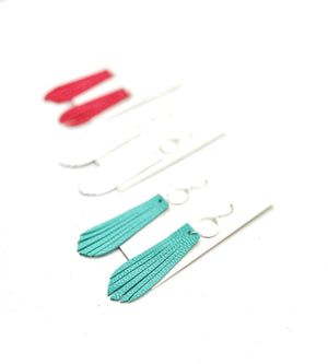 Coral Farrah Fringe Earrings