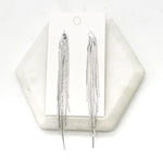 Silver Cascade Chain Earrings
