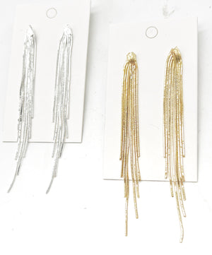 Gold Cascade Chain Earrings