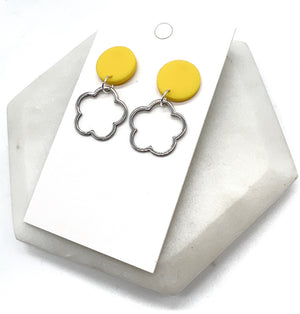 Yellow Mini Blossom Earrings