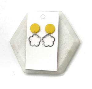 Yellow Mini Blossom Earrings