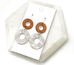 Ivory Wood Duo Earrings