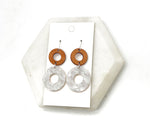 Ivory Wood Duo Earrings