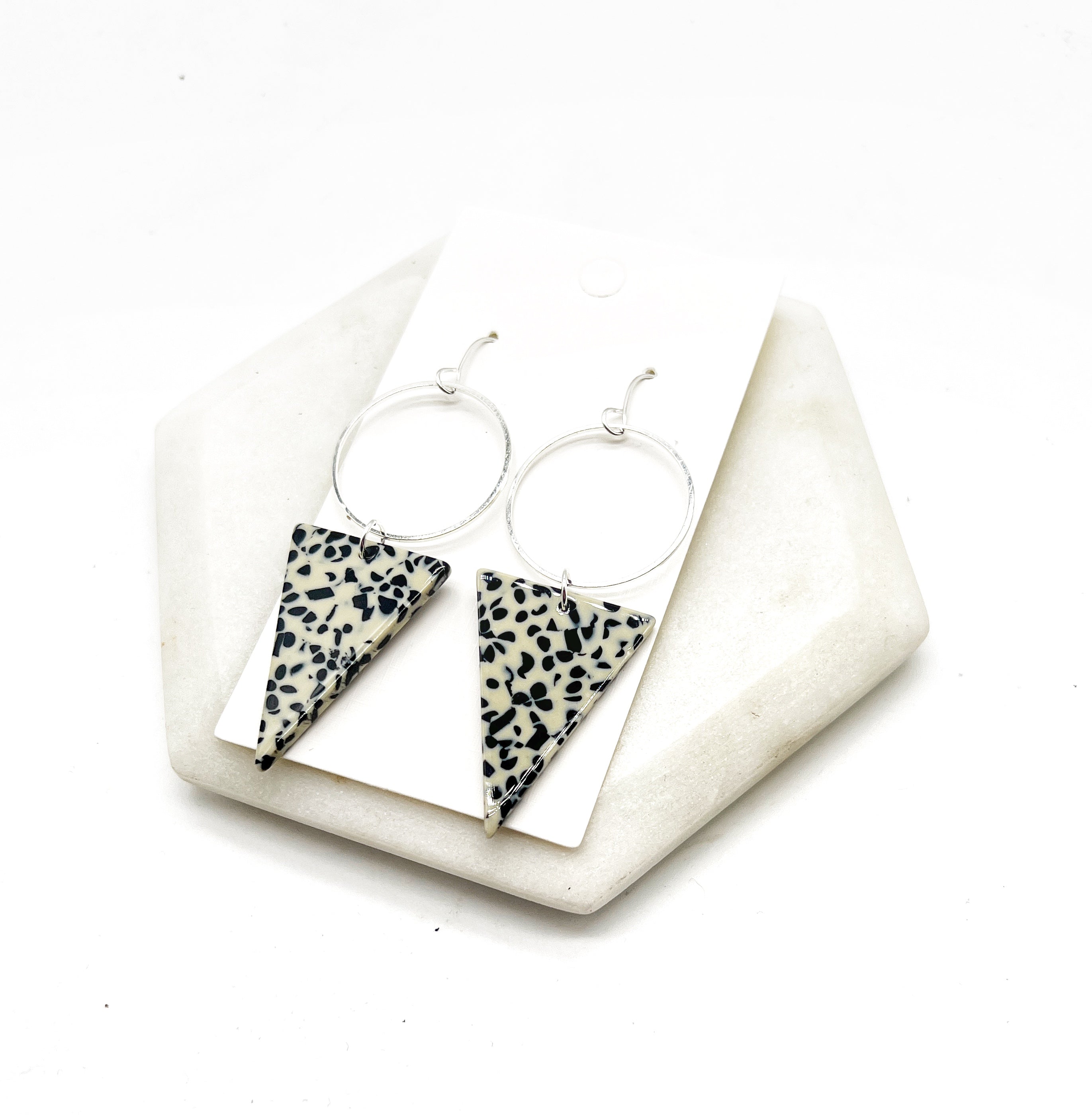 Cleo Spotted Acrylic Earrings