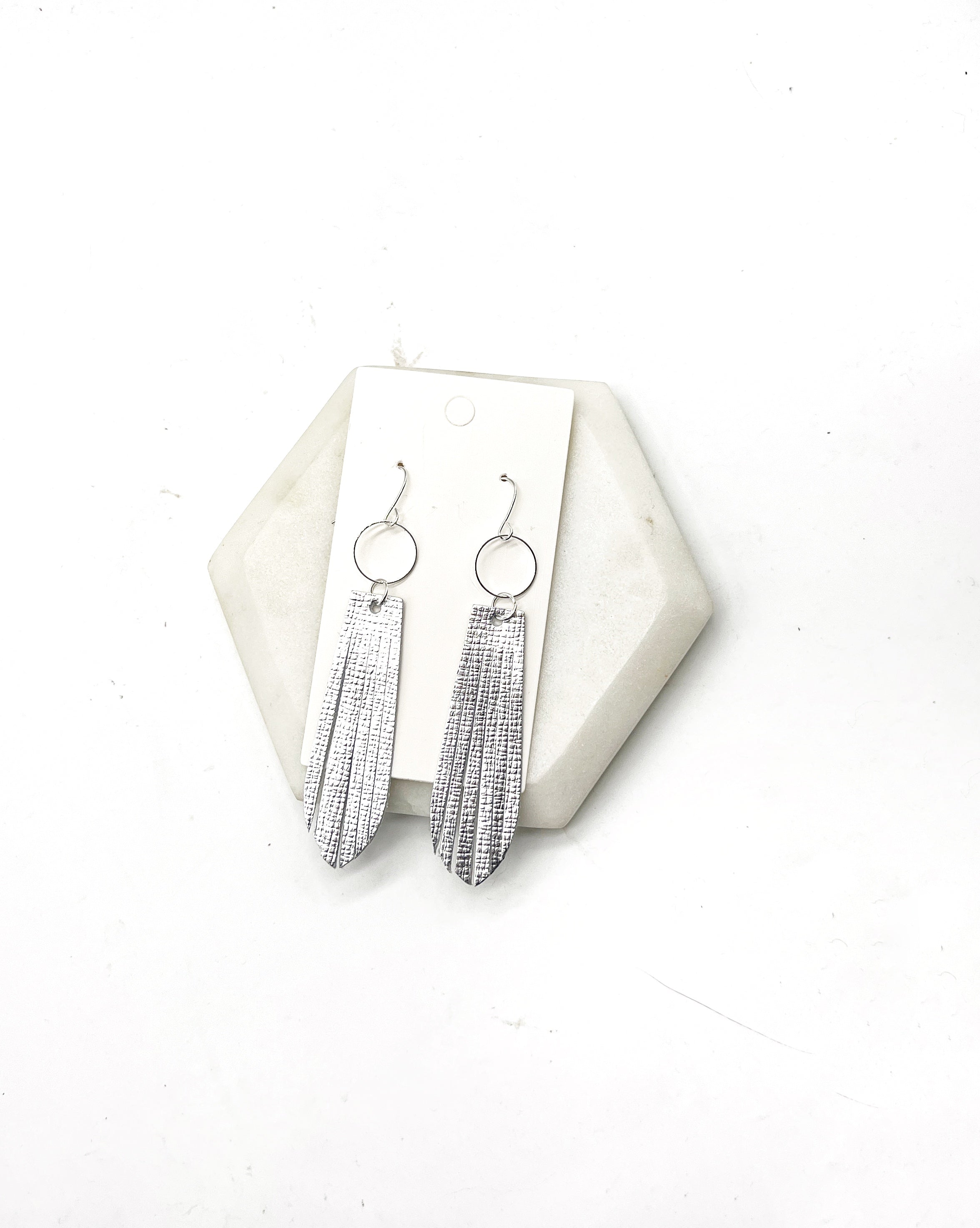 Silver Farrah Fringe Earrings