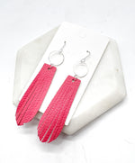 Coral Farrah Fringe Earrings