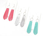 Coral Farrah Fringe Earrings