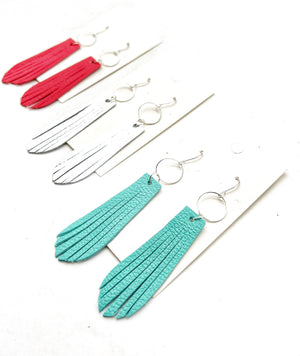 Turquoise Farrah Fringe Earrings