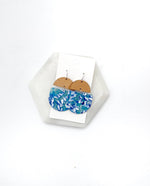 Blue Lagoon Acrylic and Wood Deco Drops
