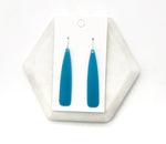 Teal Pixie Acrylic Earrings