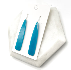 Teal Pixie Acrylic Earrings