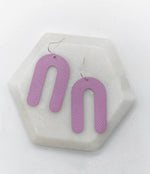 Lilac Rounded Arch Earrings