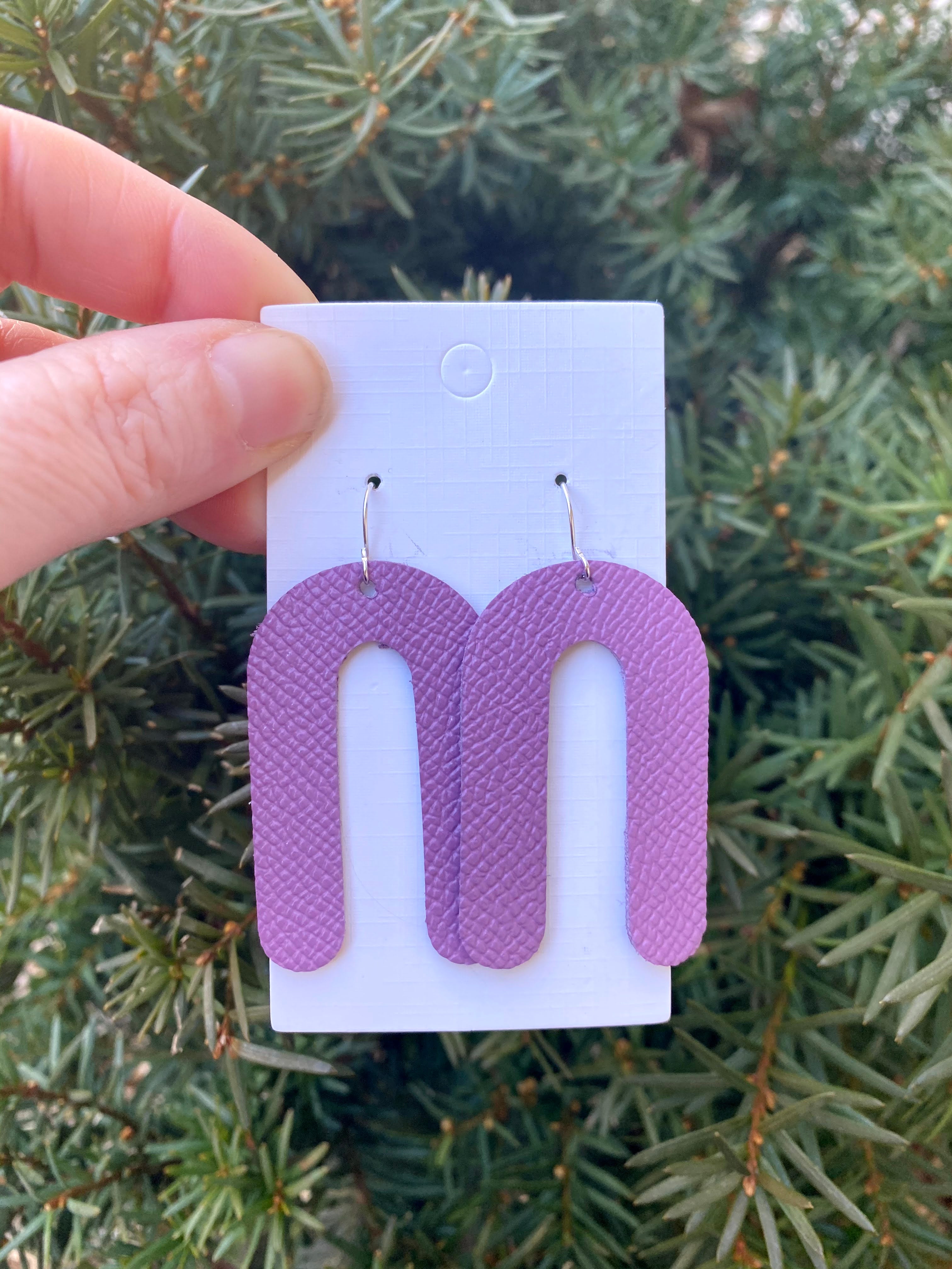Lilac Rounded Arch Earrings