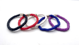 Primary Colors Heishi Bracelet Stack