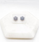 Snowflake stud earrings