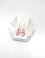 Pink Ombre Link Acrylic Earrings