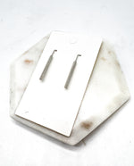 Silver Theader Bar Earrings
