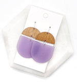 Lilac Acrylic and Wood Deco Drops
