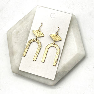 Gold Joan Brass Earrings