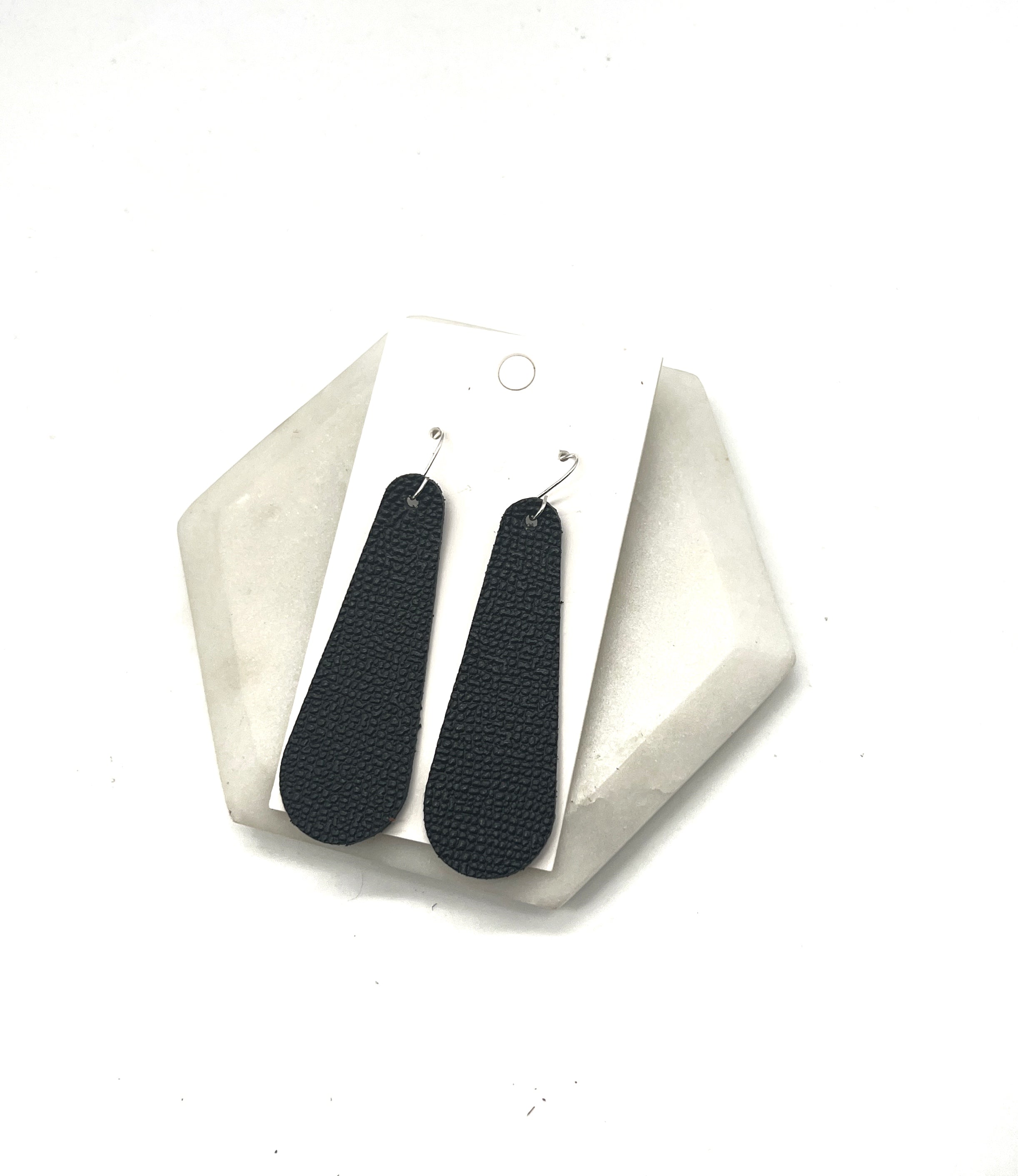 Black Long Drop Earrings