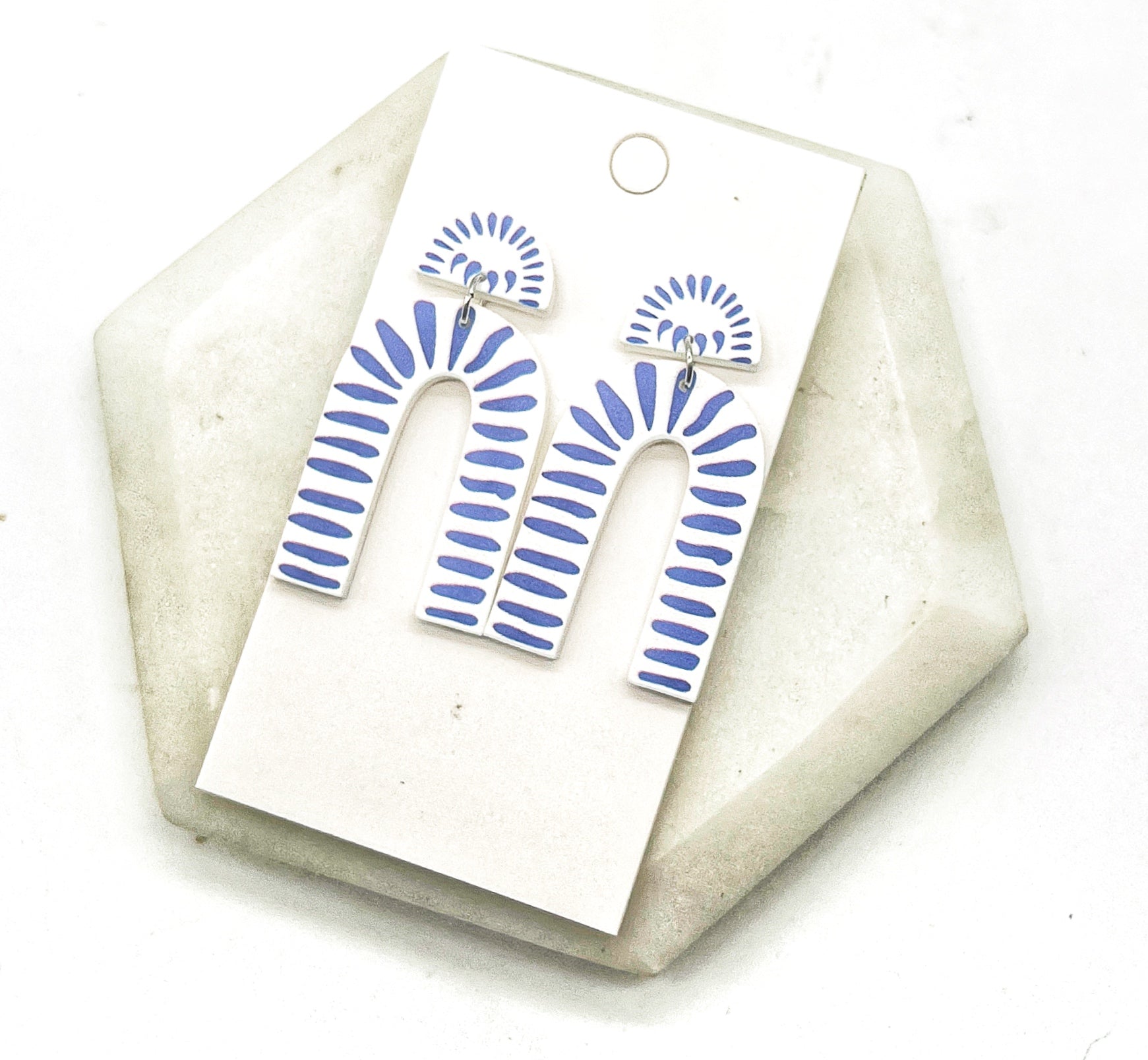 Santorini Arch Acrylic Earrings