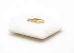 Gold CZ Statement Huggie Hoop