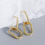 Gold Double Huggie Hoop Earrings
