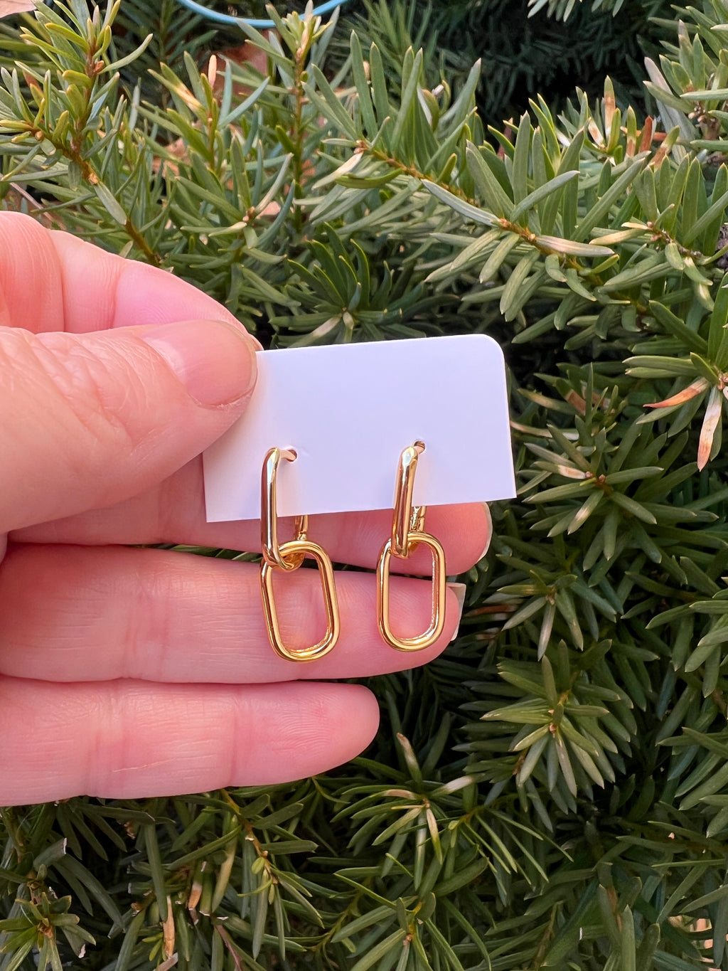 Gold Double Huggie Hoop Earrings