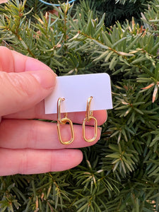 Gold Double Huggie Hoop Earrings