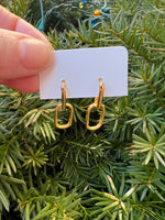 Gold Double Huggie Hoop Earrings