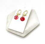 Red Love Knot Earrings