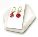 Red Love Knot Earrings