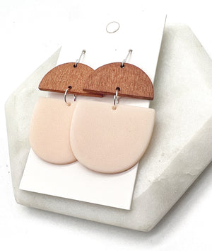 Peach Deco Earrings