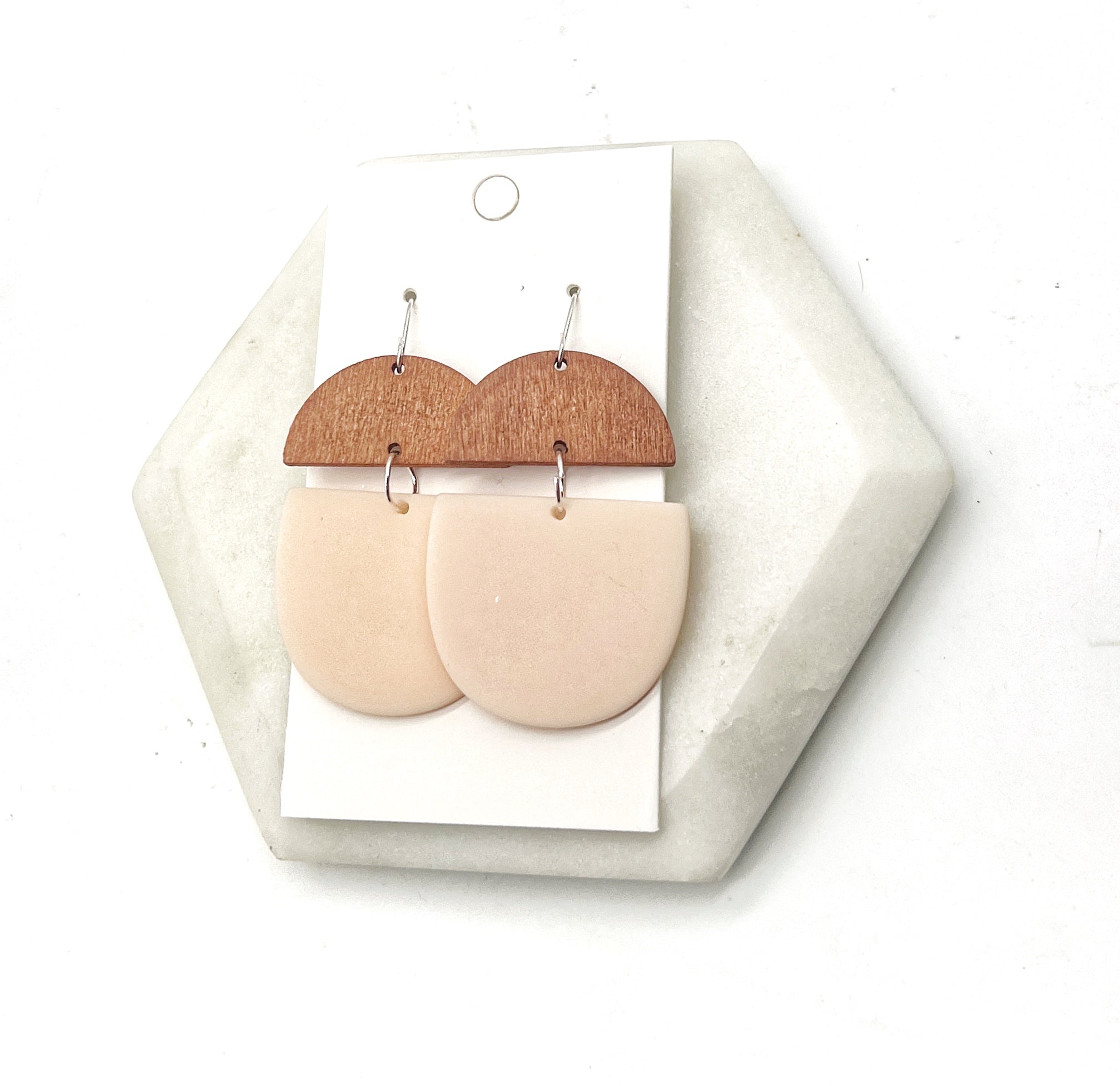 Peach Deco Earrings