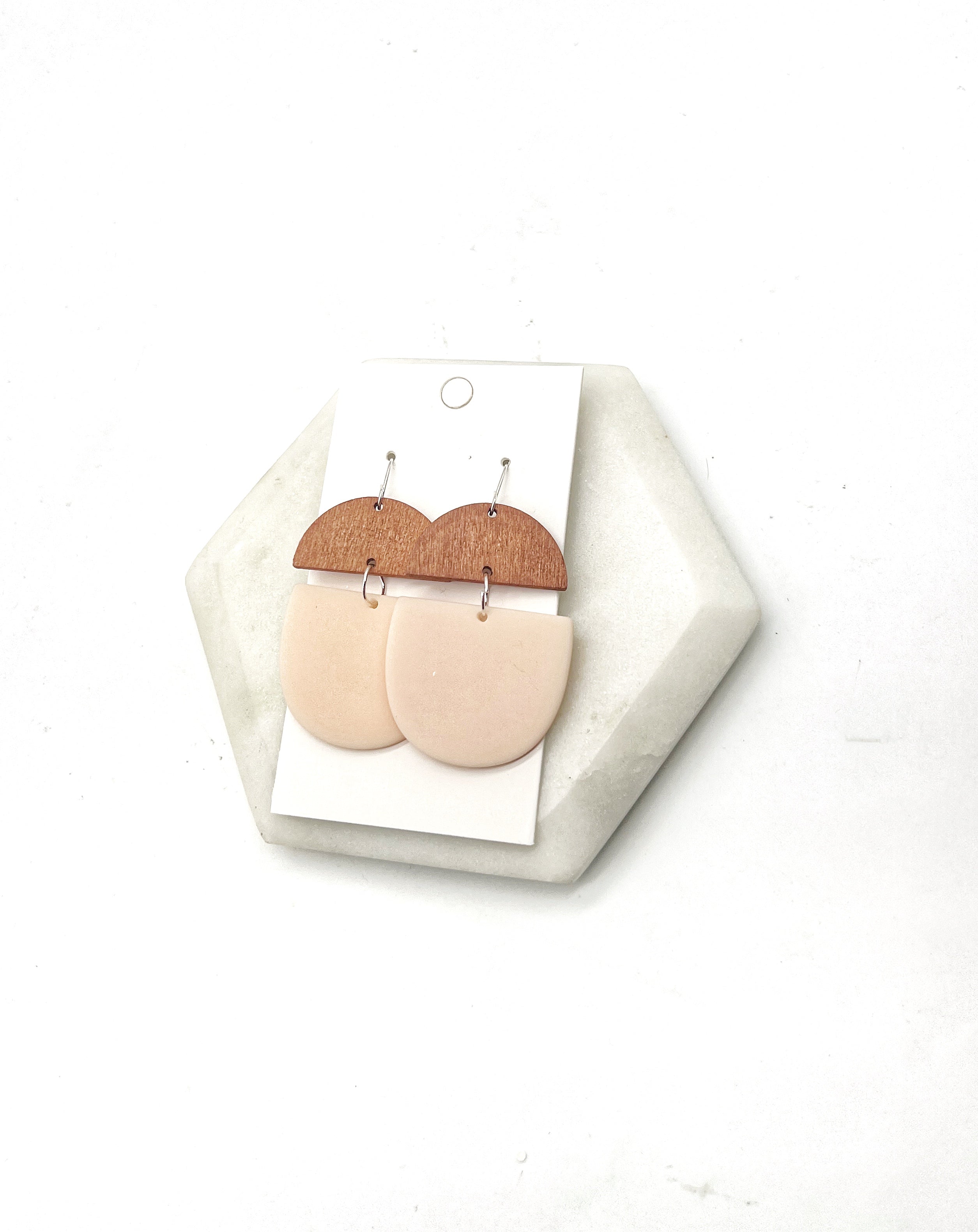 Peach Deco Earrings