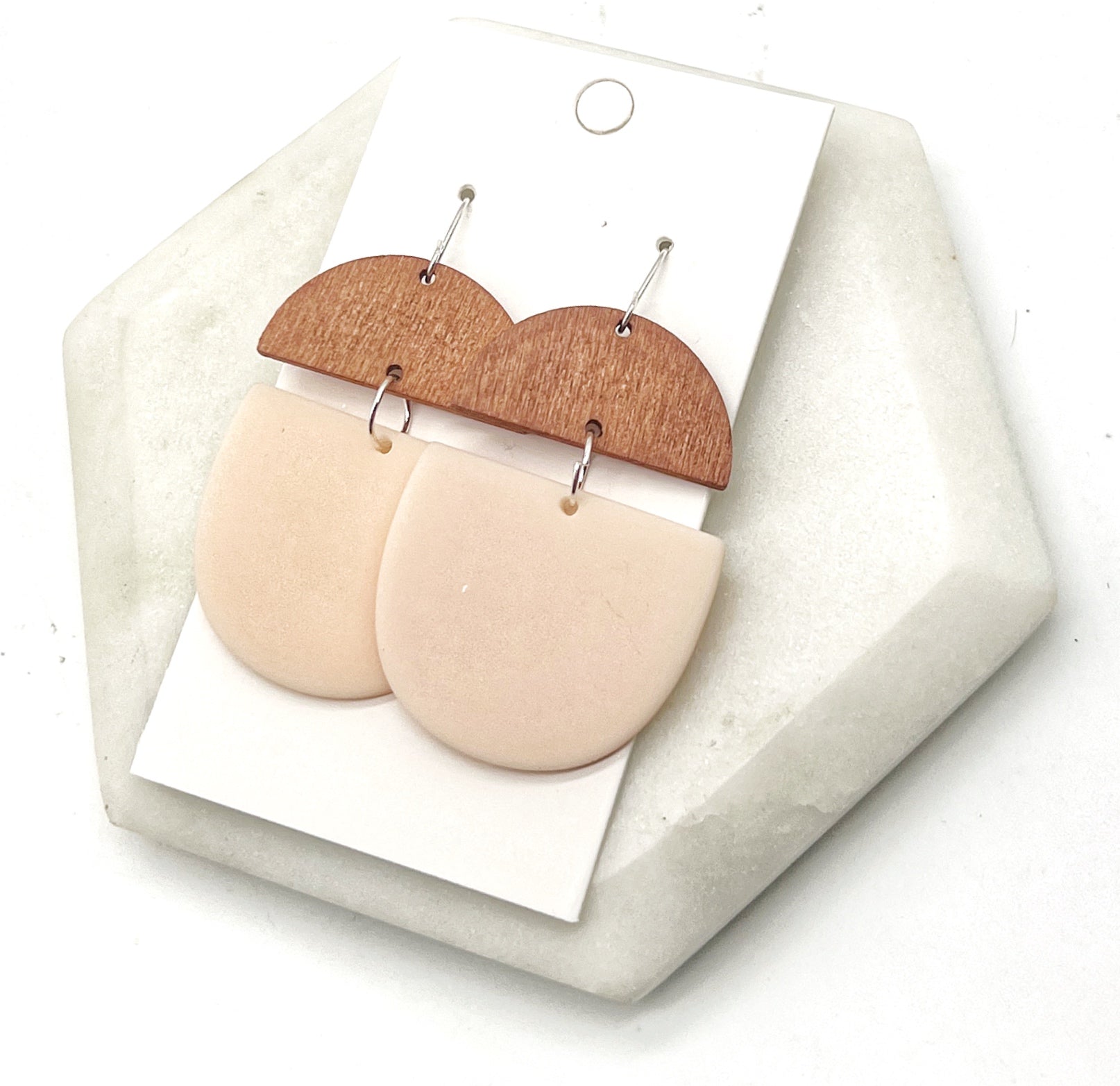 Peach Deco Earrings