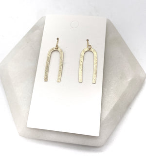 Minimalist Gold Arch Earrings