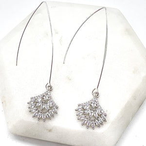 Gatsby CZ Dangle Earrings