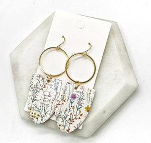 Bouquet Floral Adele Leather Earrings