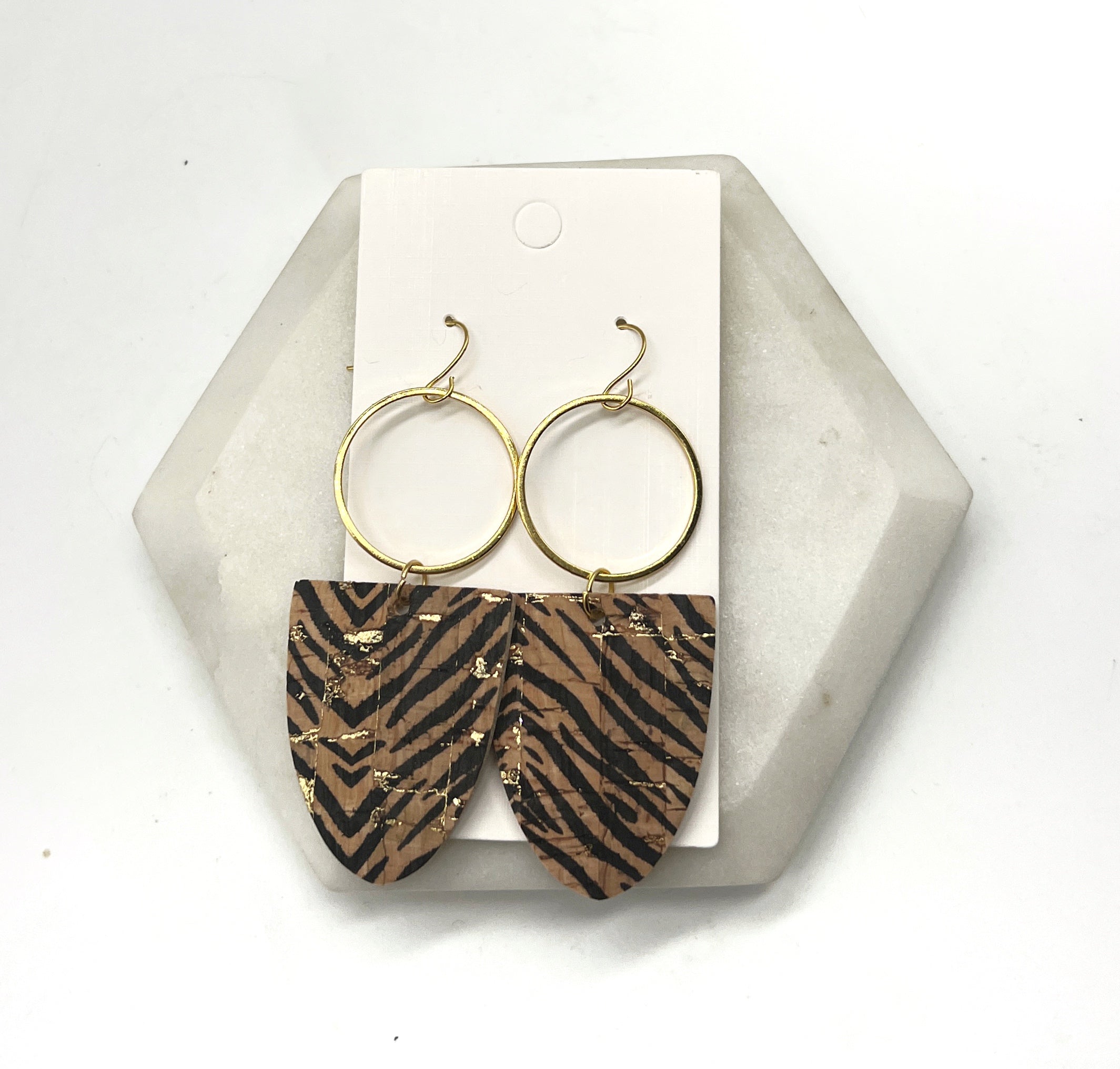 Tiger Adele Leather Earrings