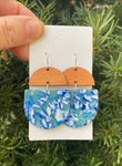 Blue Lagoon Acrylic and Wood Deco Drops