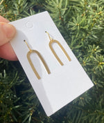 Minimalist Gold Arch Earrings