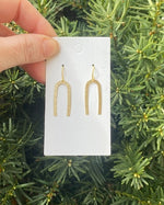 Minimalist Gold Arch Earrings