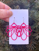 Hot Pink Loopy Earrings