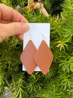 Tawny Brown Leather Diamond