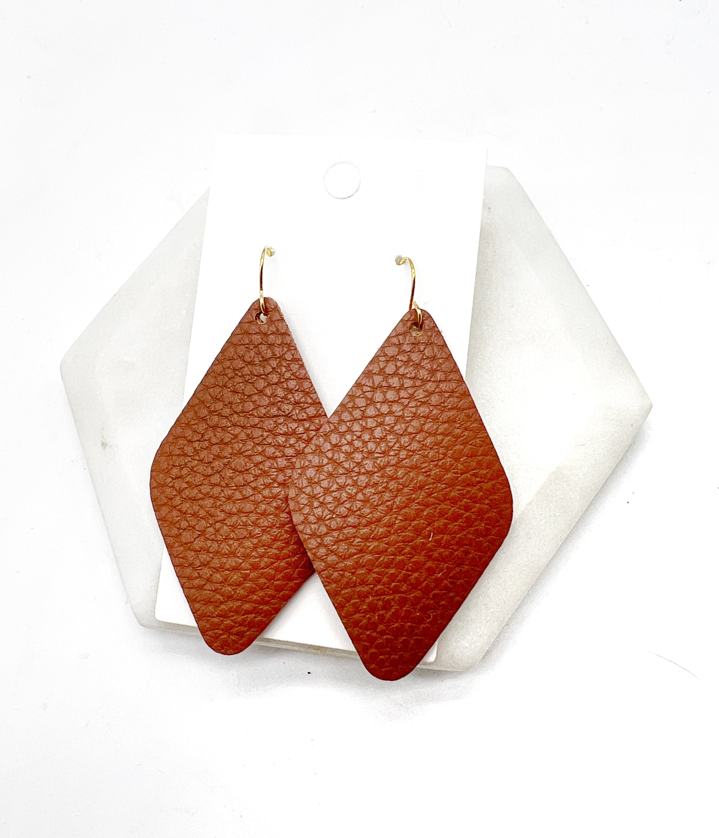 Tawny Brown Leather Diamond
